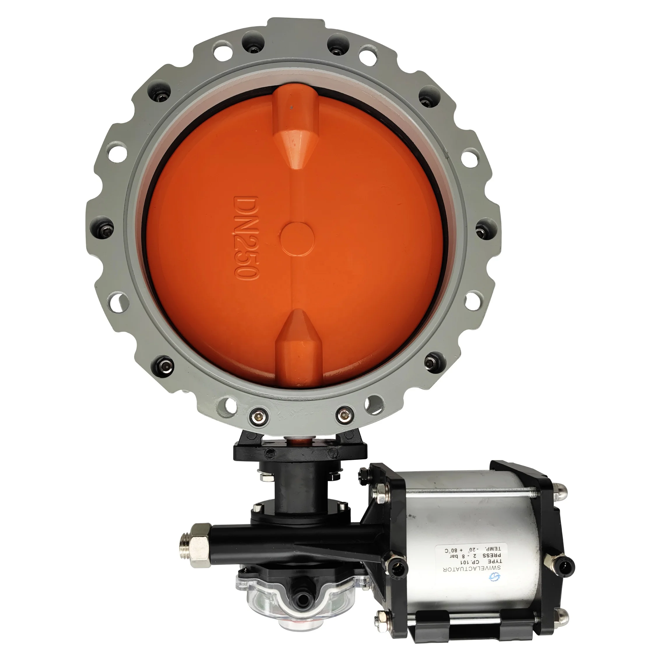 صمام فراشة هوائي بدرجة حرارة عالية للمياه، مقاوم لجزئات الغبار سريع الفتح #5