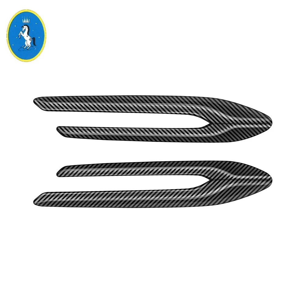 

Car Leaf Board Fender Decor Panel on Shark Gills Cover Trim Car Accessories Fit For Mazda CX-60 2022 - 2025 Carbon Fiber Look
