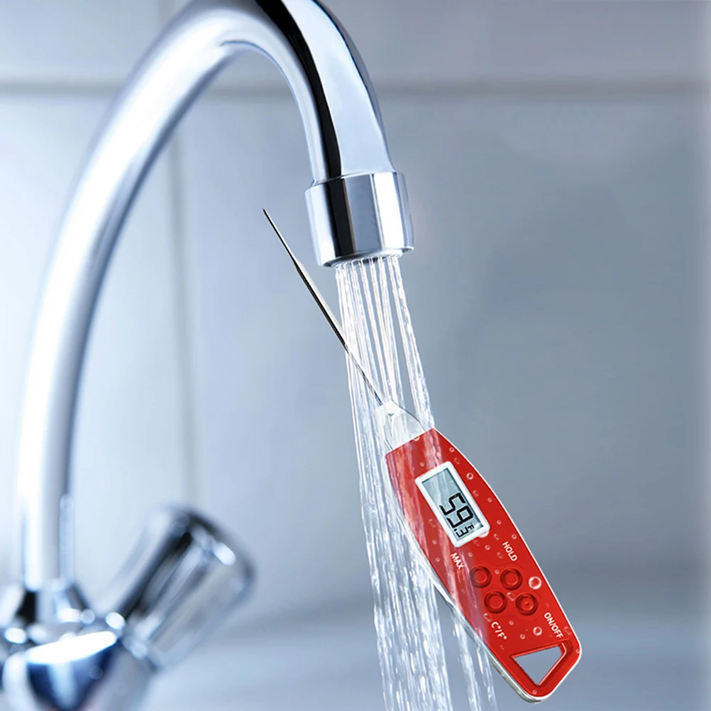 

Waterproof Digital Thermometer ±05°C Accuracy Instant Read Kitchen Cooking Meat BBQ Thermometer Food Temperature Measurement LCD