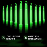 10pcs Glow Light Stick SOS Gear Outdoor Survival Kit Camping glow-in-the-dark Stick Bright Fluorescent Stick Military Equipment