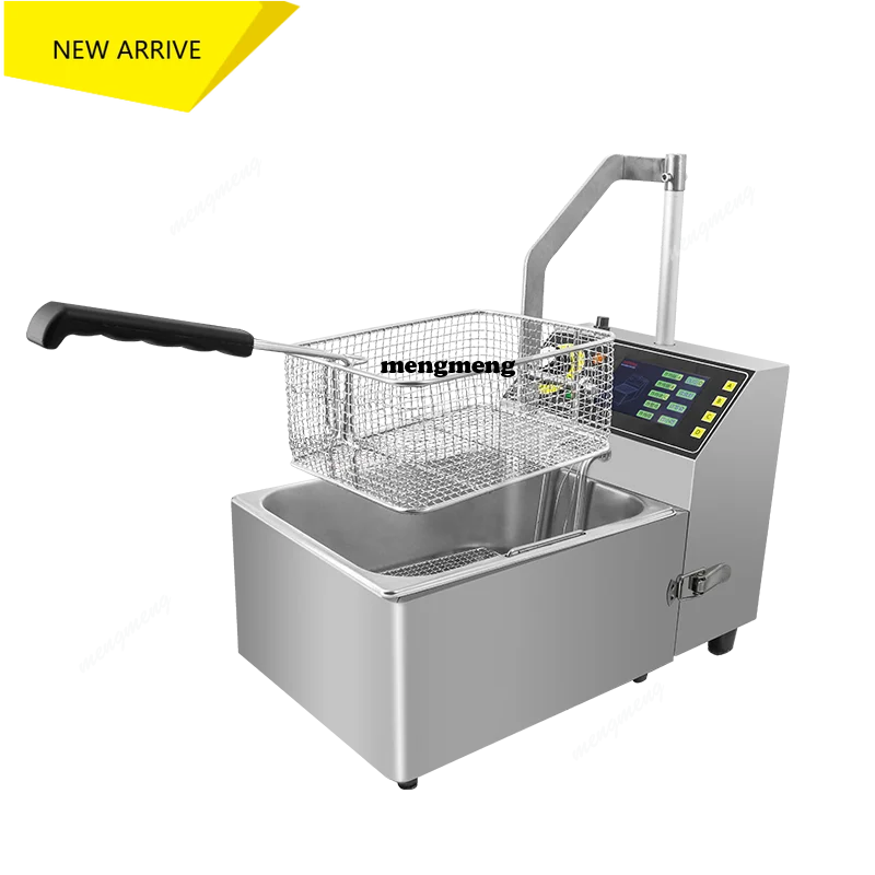 

Настольная интеллектуальная автоматическая фритюрница для картофеля фри и фрикаделек, коммерческая печь, доступна оптовая продажа