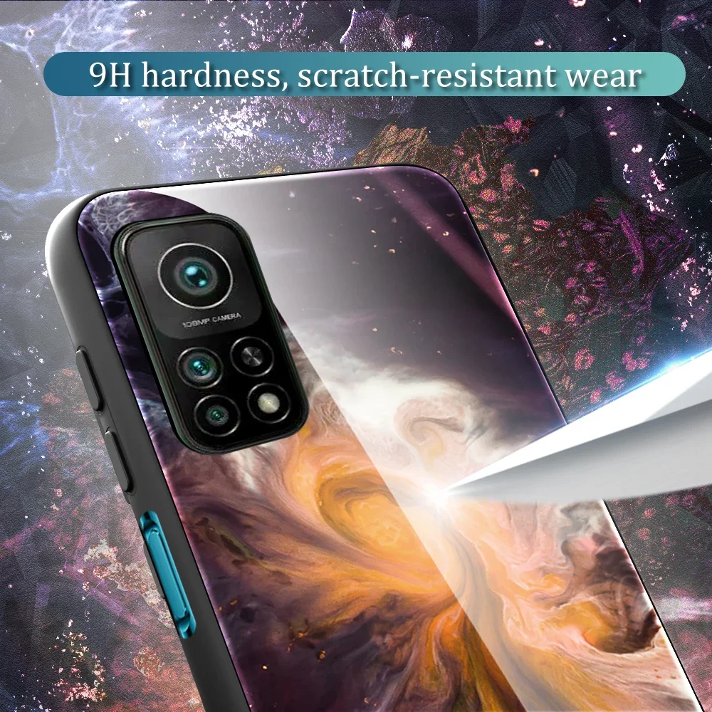 Funda Poco X6 Pro Gehard Glazen Kast Voor Poco C65 C40 F 5X6X5X4X3 M4 M3 F2 Pro Gt F4 F4 F3 M 5S Marmeren Schilderij Kast Achterkant