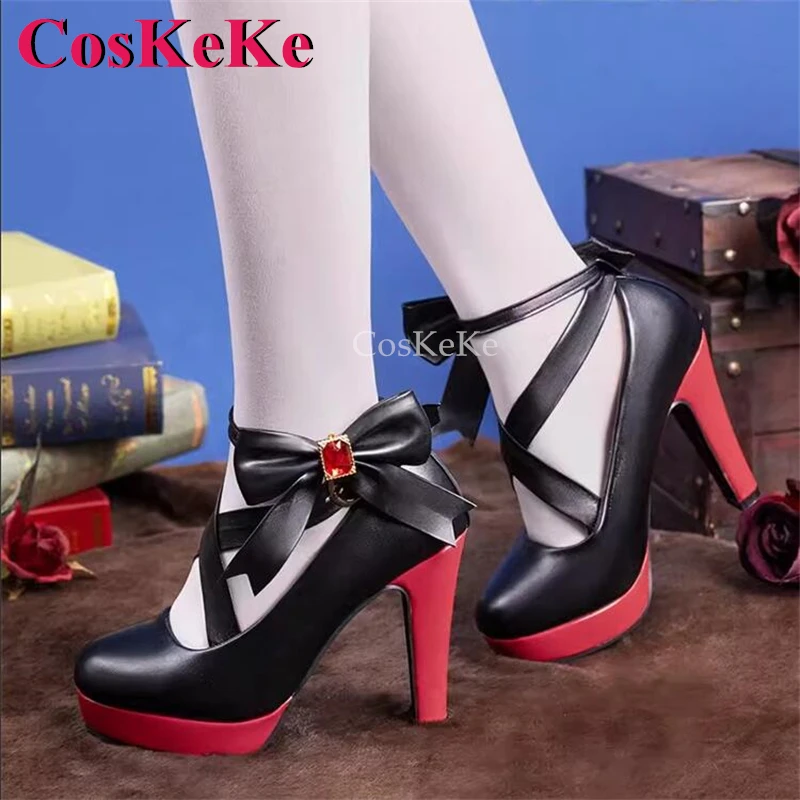 CosKeKe Fiona Gilman/Priestess Shoes Cosplay Game Identity V Fashion Universal High Heels Party Role Play Accessories 36-39 size