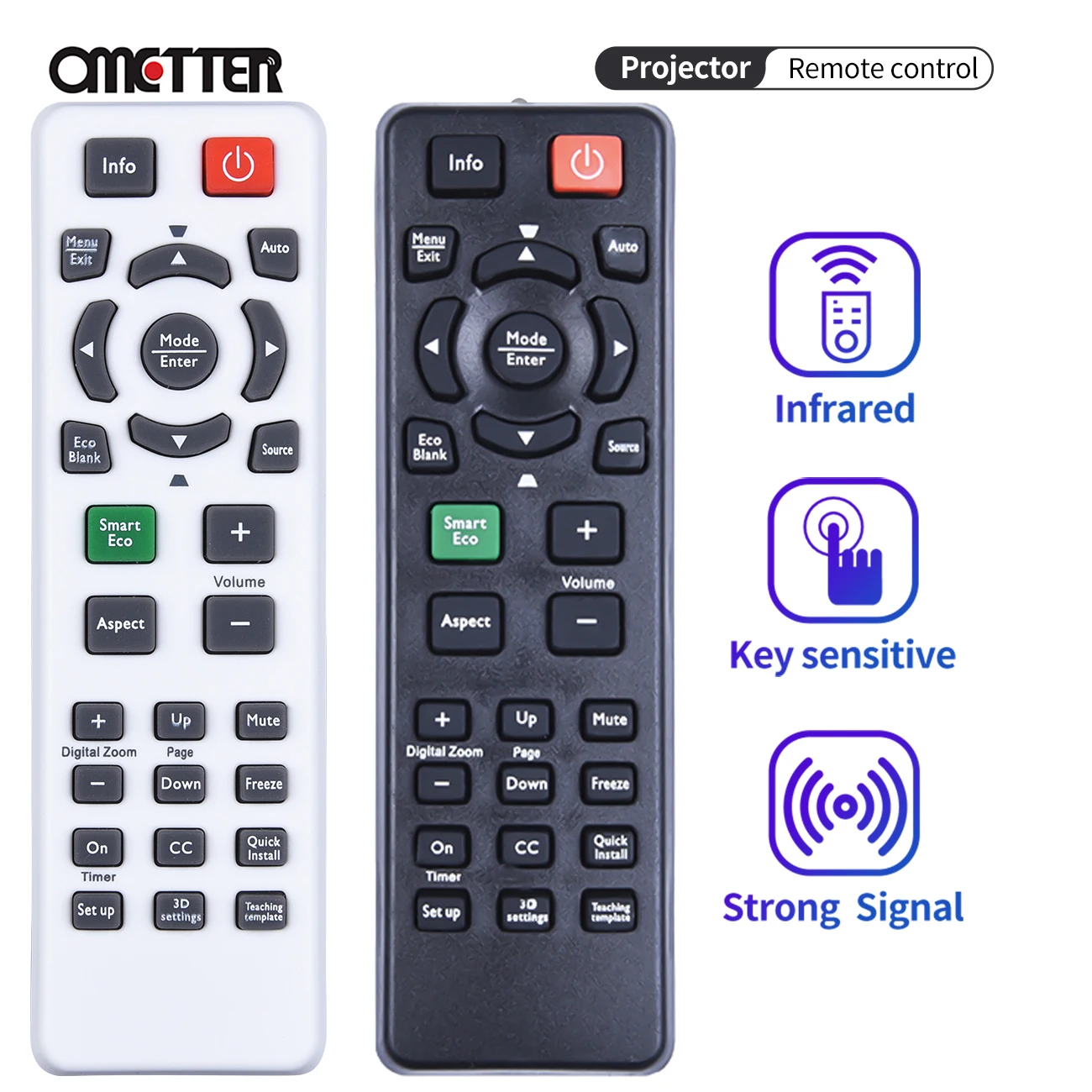 

For Benq Projector Remote Control MS3083ST MS524 MS524H MS527 MS517F MX520 MX518 MS3081 MX661/MS521/MS504/TS537