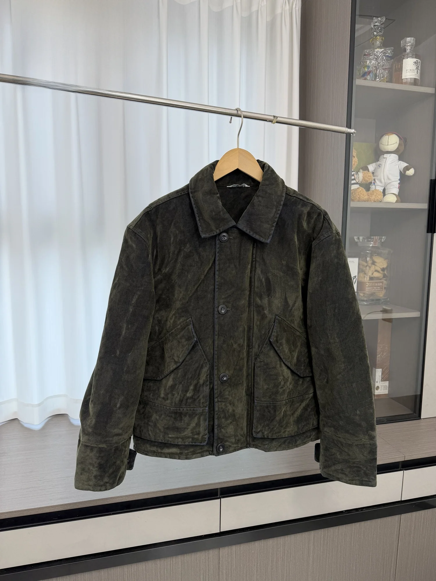 

Мужская повседневная рабочая куртка на зиму, стеганая, из хлопка, с узором вельбоа, на пуговицах, с длинными рукавами, дизайн Cleanfit