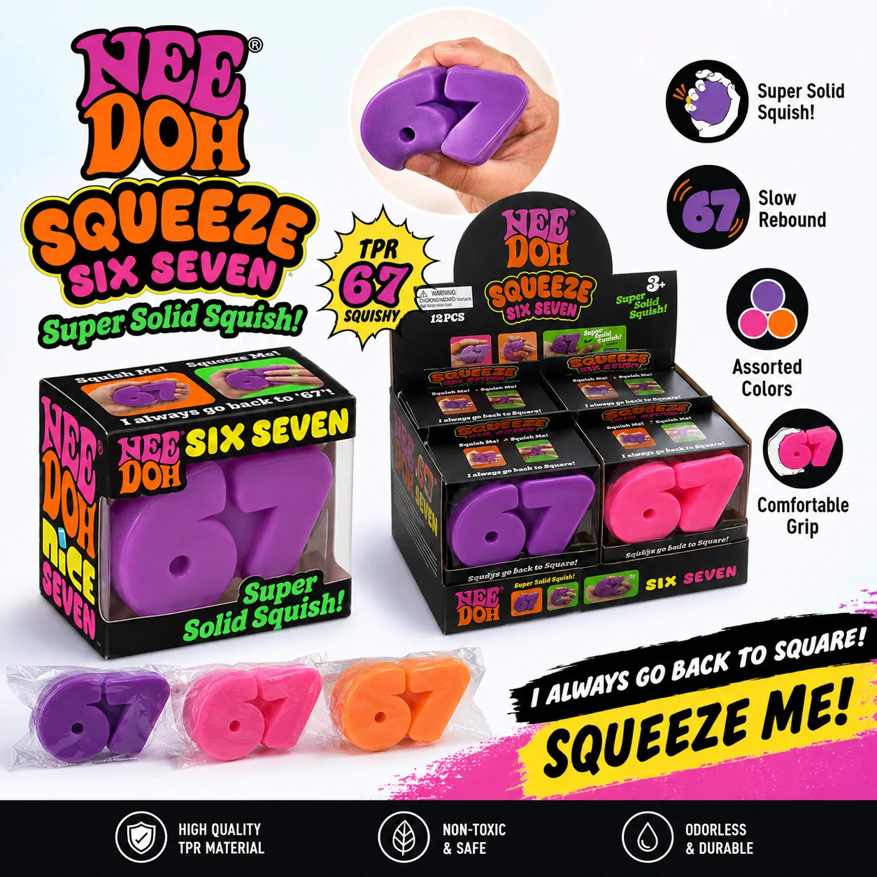 

Best-selling Needoh 67tpr Digital Hug Toy, an adult relaxation and stress relief tool that is an excellent stress reducer.