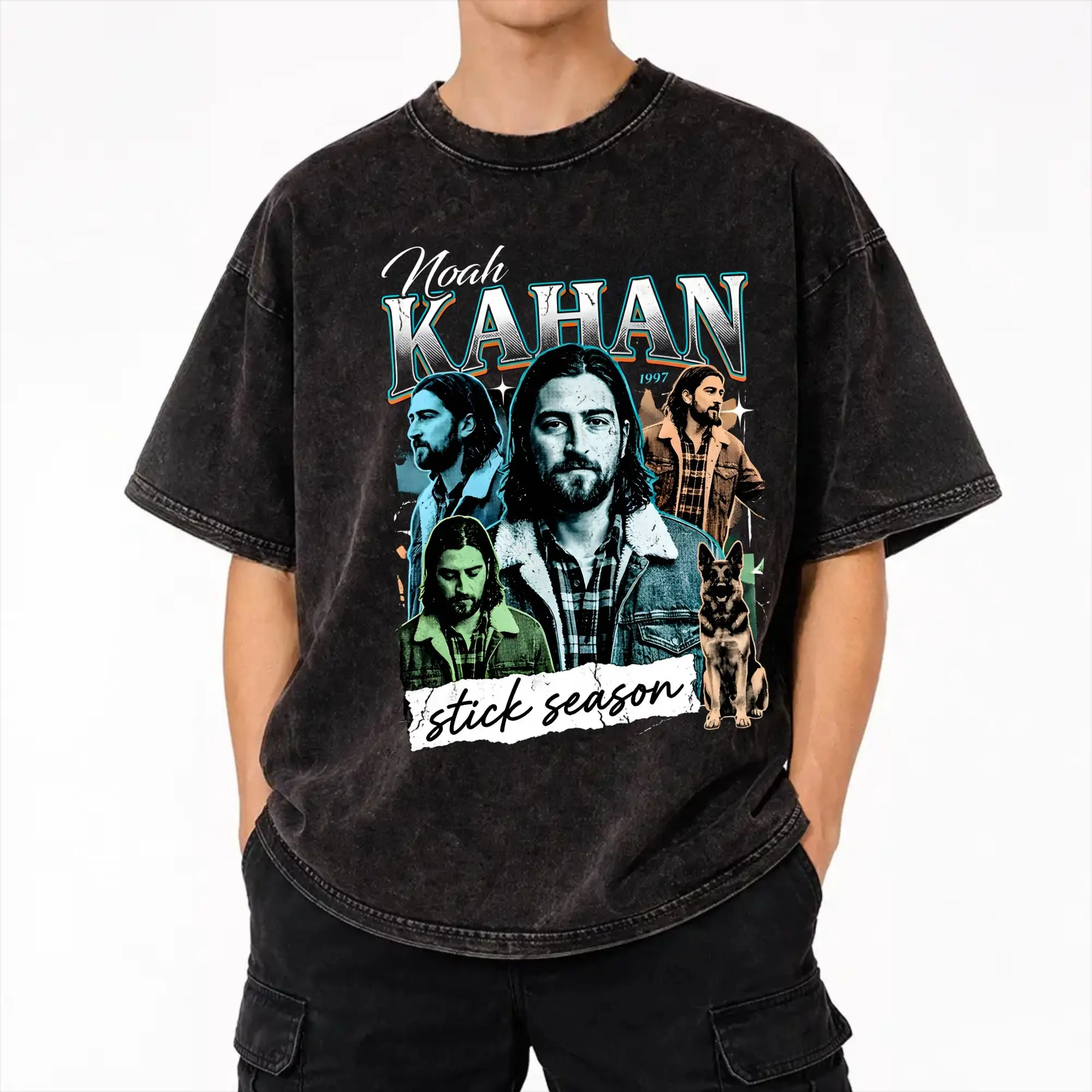 Graphic Printed Noahs Kahans The Great Divide Tour 2026  Washed Shirts Accessories Harajuku T-Shirts  Men Women Tee Shirt