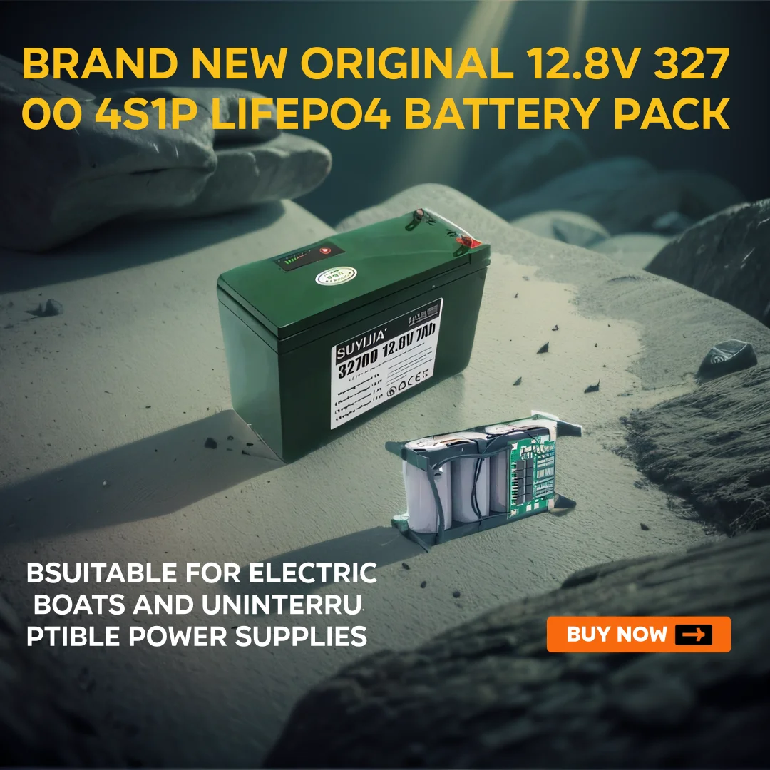 

Brand new and original12.8V32700 4S1P Lifepo4 battery pack with 4S 7AH BMS for electric boats and uninterruptible power supplies