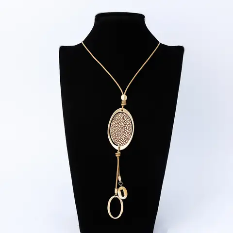 Collier de pull de déclaration Kaseakia, collier long de mode de style ethnique pour femmes