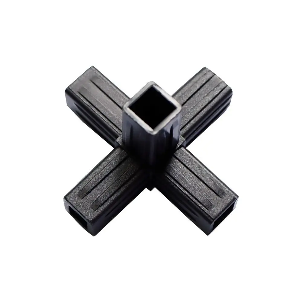 1Pcs 20/25/30mm Square Pipe Fitting 2/3/4/5-Way Six Way Channel Plastic Pipe Connector ABS Plastic Easy Installation