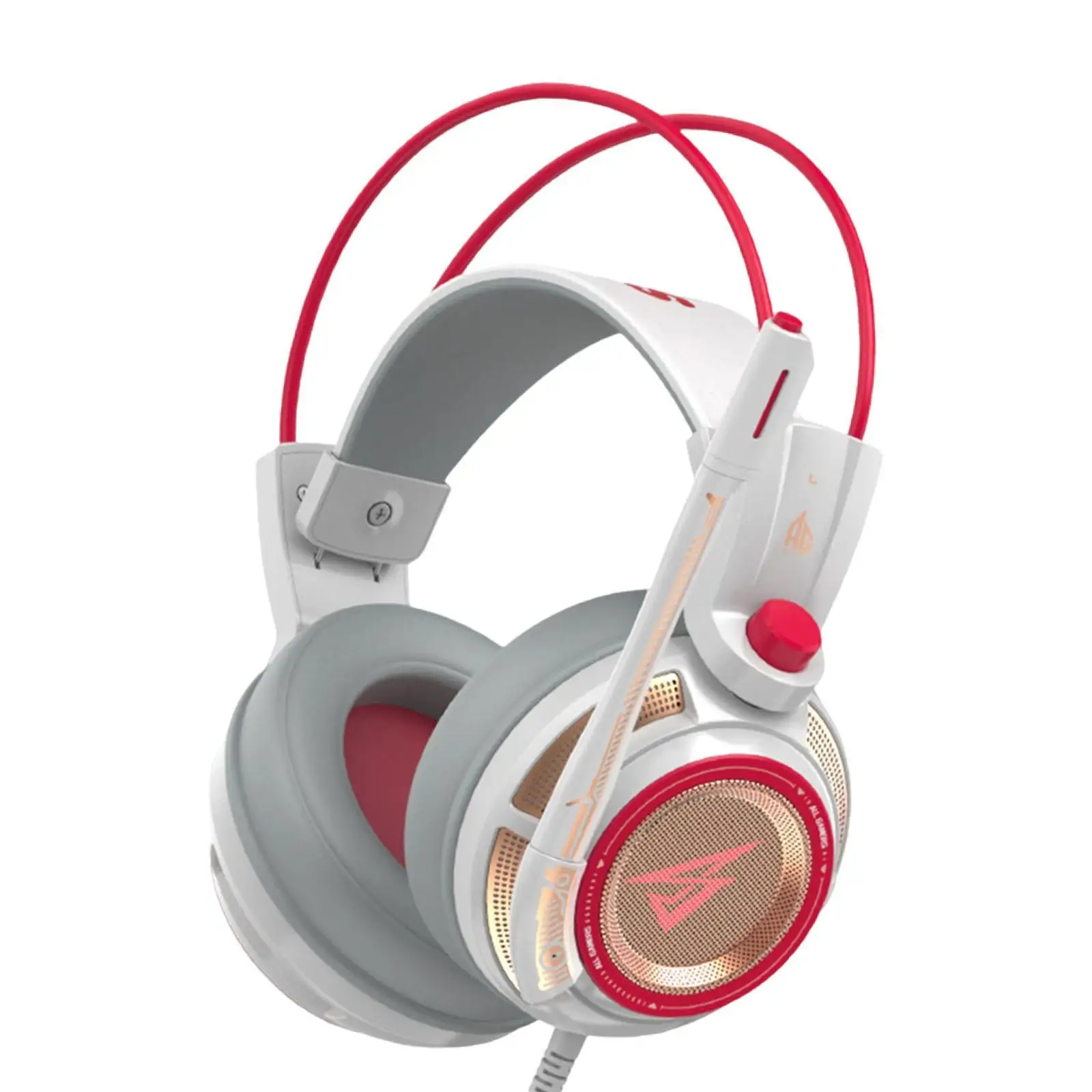 

USB 3.0 Gaming Headset Lightweight PC Immersive 7.1 Surround Sound with Mic over Ear Headphone Soft Earmuff for Game Office Work