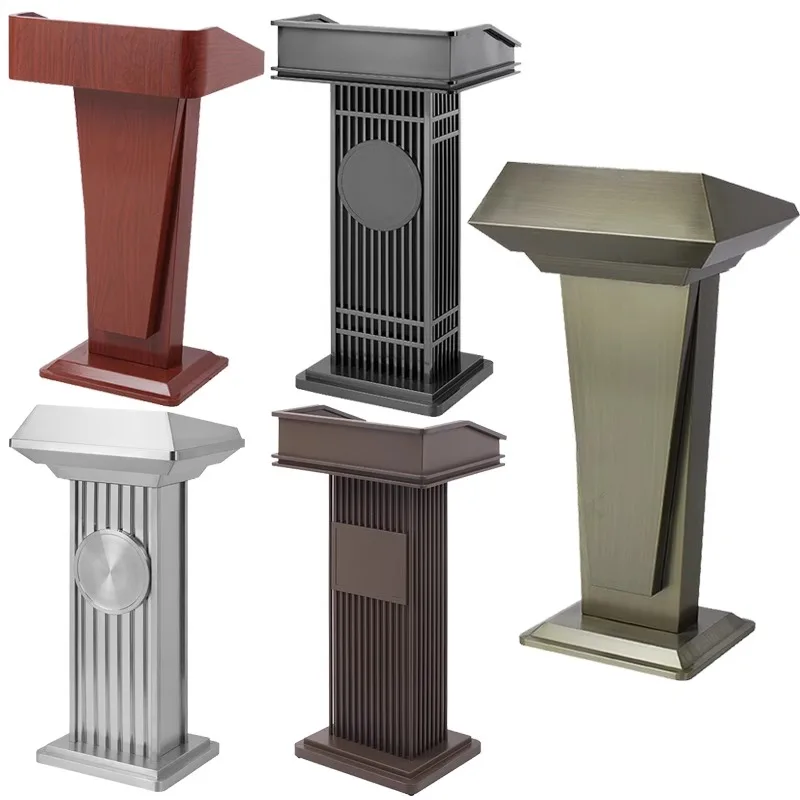 Speech Desk Leader's Speech Conference Room Presiding Desk Catering Sales Department Stainless Steel High-end