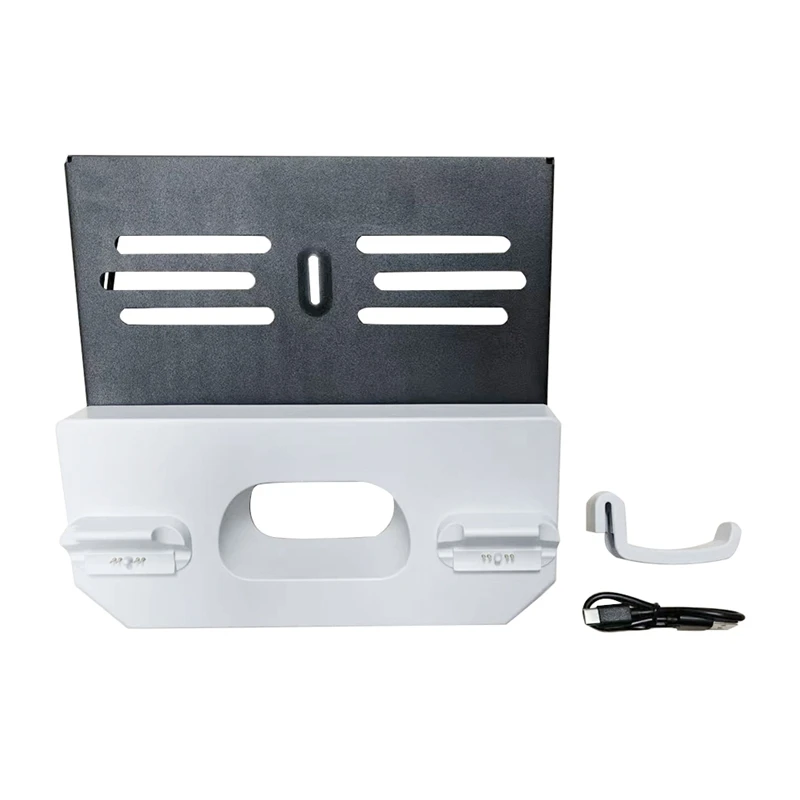 

For PS5 Wall Mount Kit With Charging Station, Headset Holder Wall Charger Stand For PS5/PS5 Slim