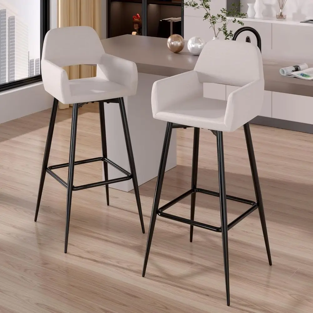 Home Bar Stools - 2-Pack 28 Counter Height Bar Stools