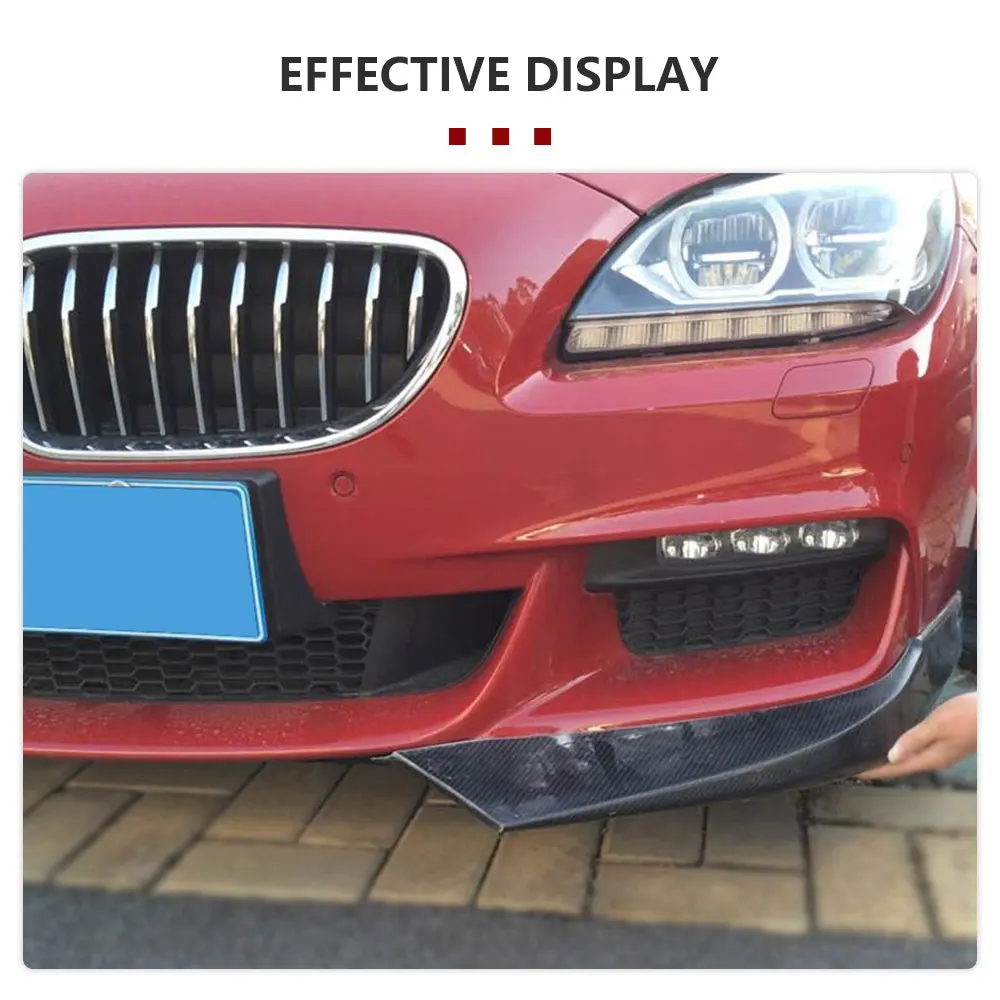 ألياف الكربون/FRP الجبهة حافة مصد السيارة الخائن لسيارات BMW F06 F12 F13 M Sport 2012-2016 للتحويل 650I غير M6 زعانف Canards الأمامية