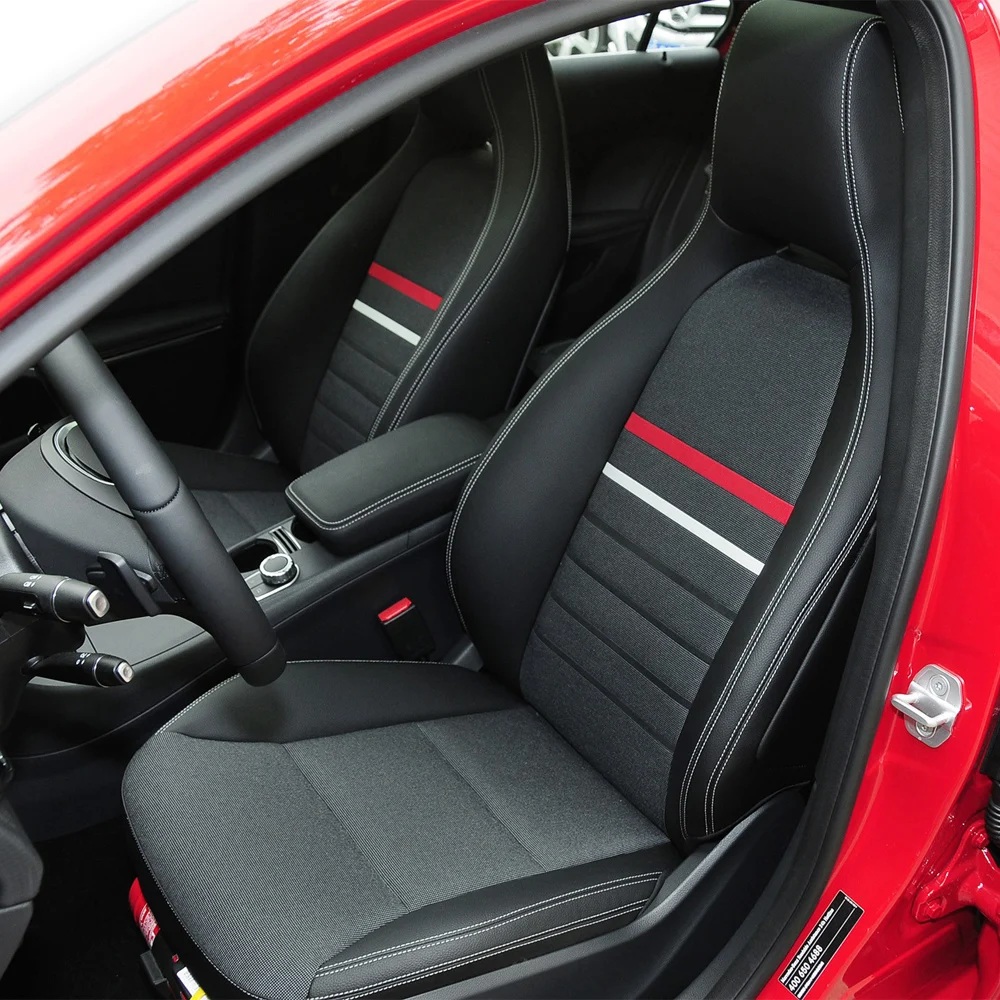 Coprisedile speciale per auto per Mercedes Benz Classe A 2013 2014 2015 2016 2017 Protezione per cuscino del sedile in pelle PU Coprisedili per auto
