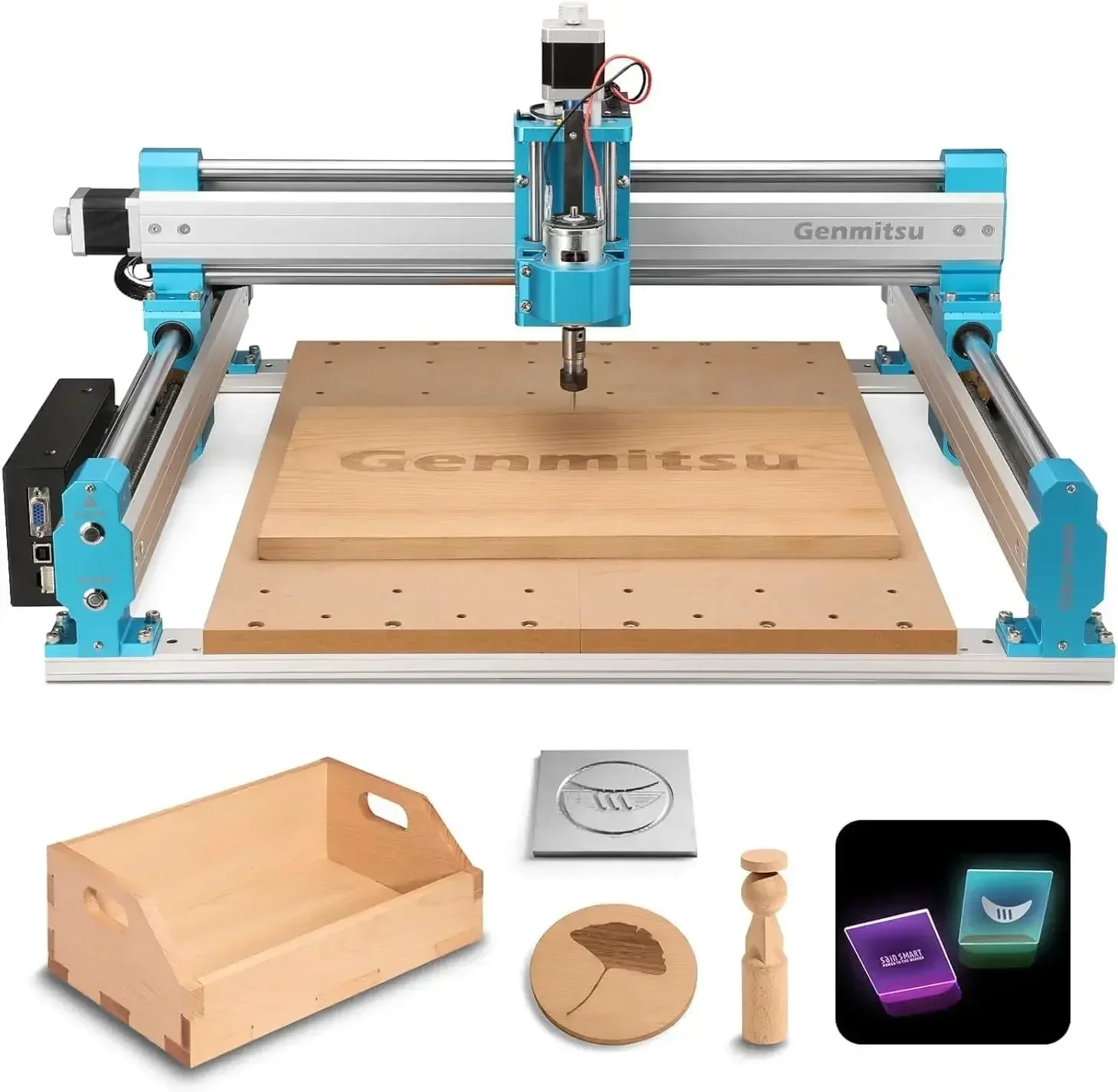 

CNC Router Machine 4040-PRO for Woodworking Metal Acrylic MDF Nylon Cutting Milling, GRBL Control, 3 Axis CNC Engraving Machine