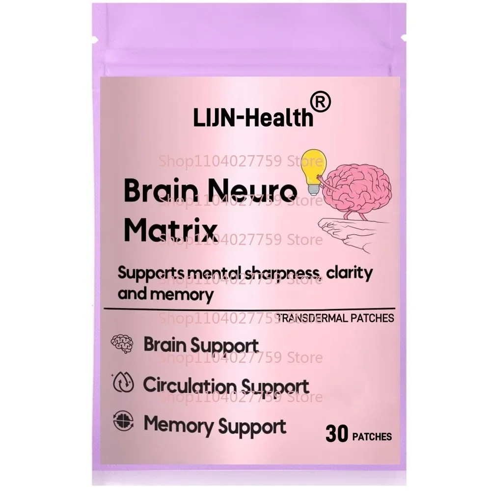 30 Patches Nootropic Vitamin Brain Matrix Transdermal Patches- Memory, Focus & Aging Support