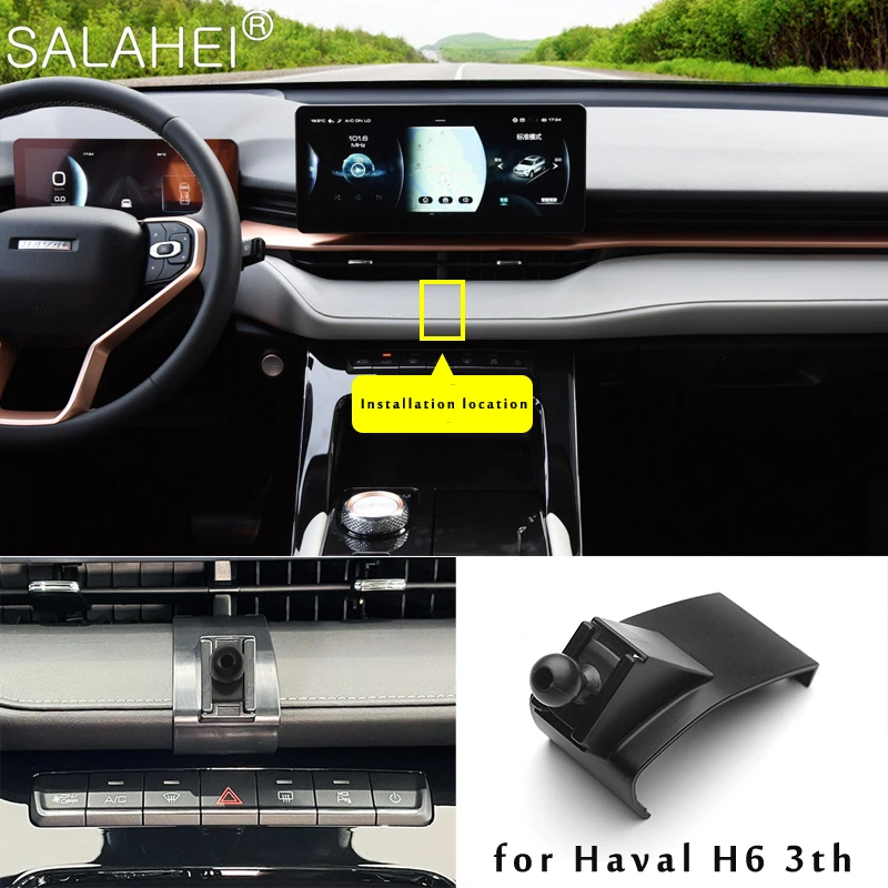 Verstellbarer Autotelefon halter Luft auslass Schwerkraft halterung für haval h6 3. 2014-2018 Halterung GPS-Ständer drehbares Stütz zubehör