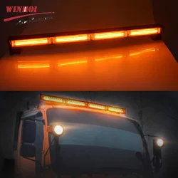 12-24V COB Car Flashing Warning Lights Automotivo Emergency Stroboscopes Car Roof Amber Red Blue Strobe Lights for Truck Trailer