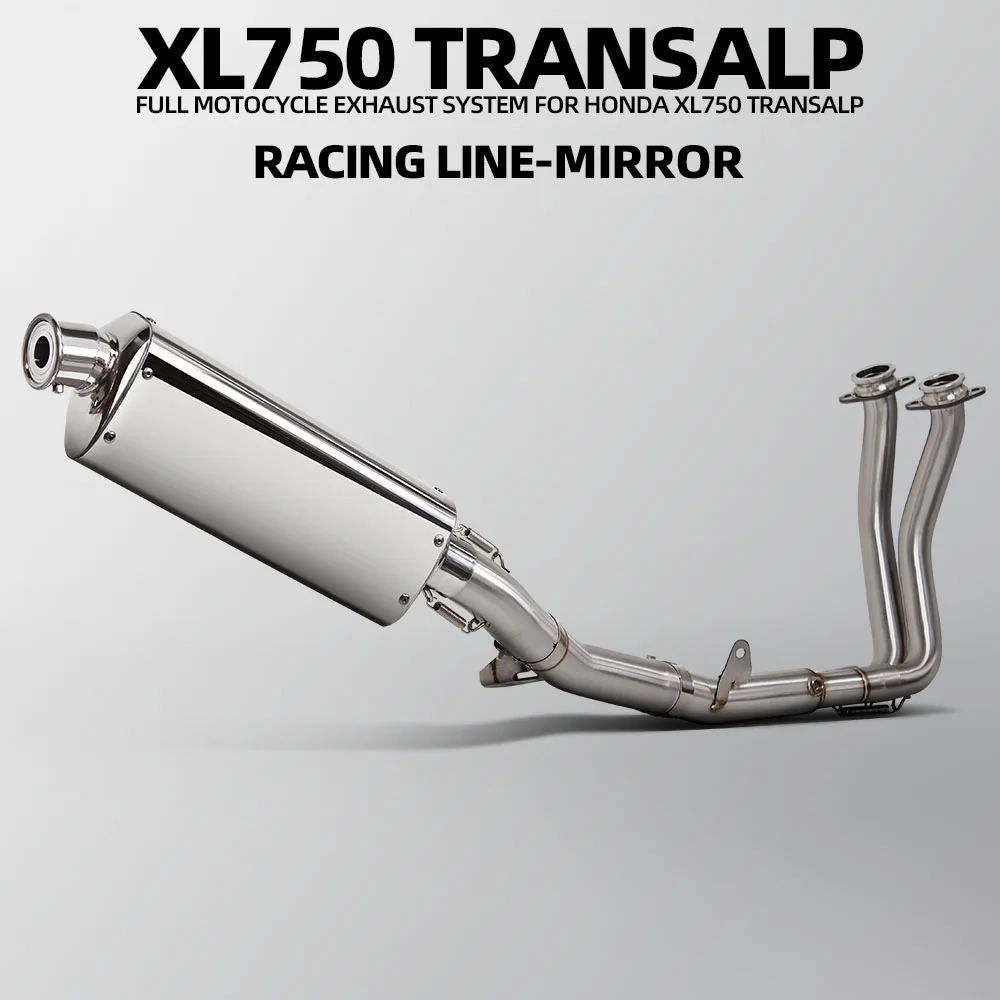 Motorcycle Exhaust Full System Front Manifold Pipe Muffler With DB Killer For Honda XL750 Transalp CB750 Hornet E-clutch 2023-26