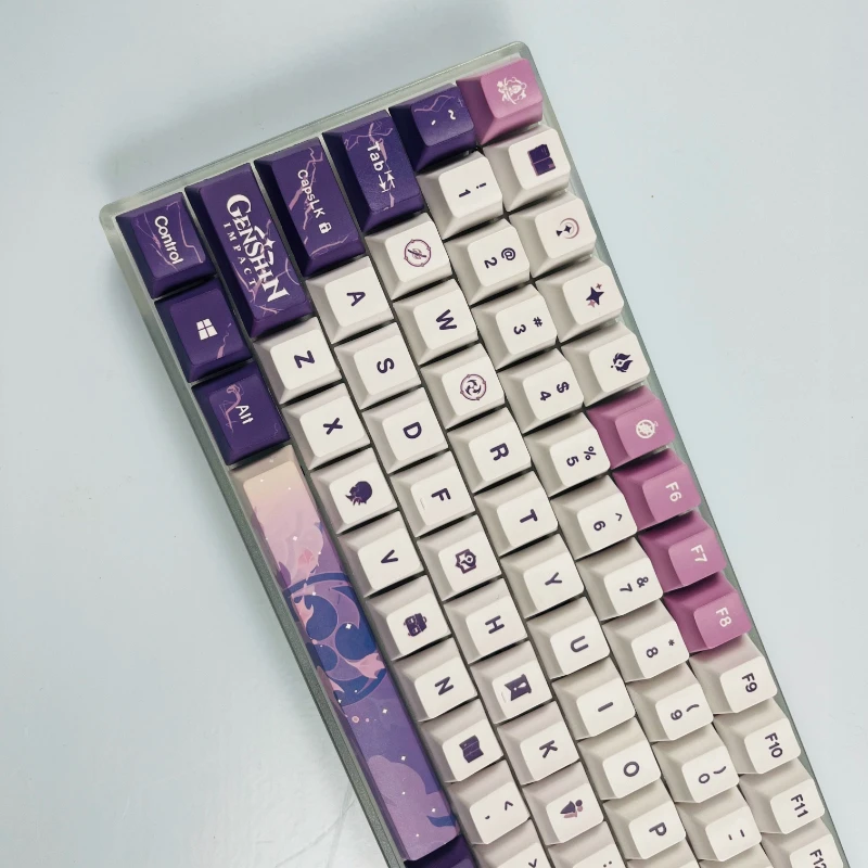 Asli Genshin tema dampak bunga menikah Tuhan PBT bahan Keycap dengan lima sisi sublimasi termal pabrik asli