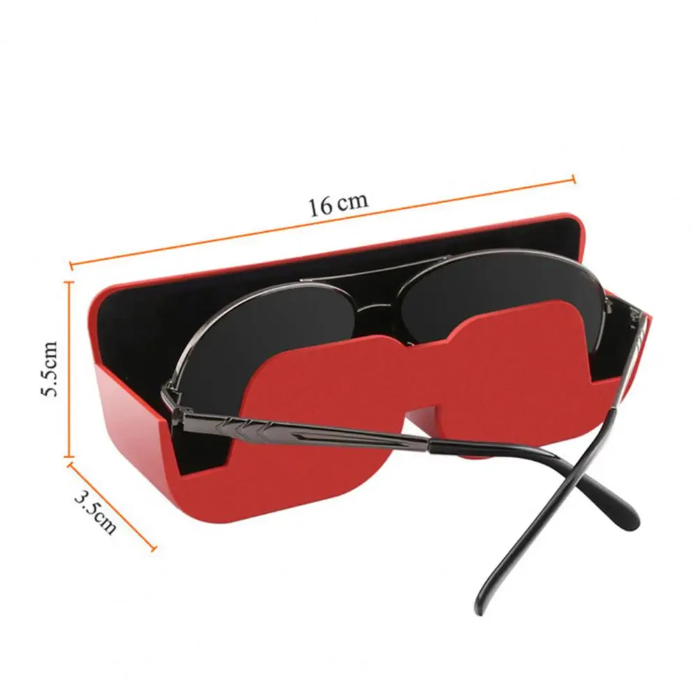 

Sunglasses Case Car Glasses Case Rack Self-adhesive Storage Box with Felt Padding for Car Sunglasses Protective Solution Car