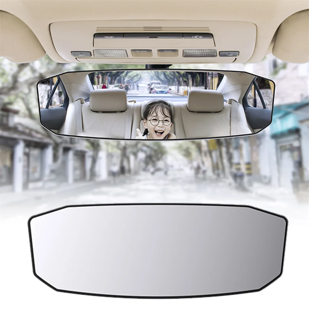 Universal Anti glare Wide Angle Convex Rearview Mirror Car Interior Rear View Baby Child Seat Watch Sun Visor Goggle Safety