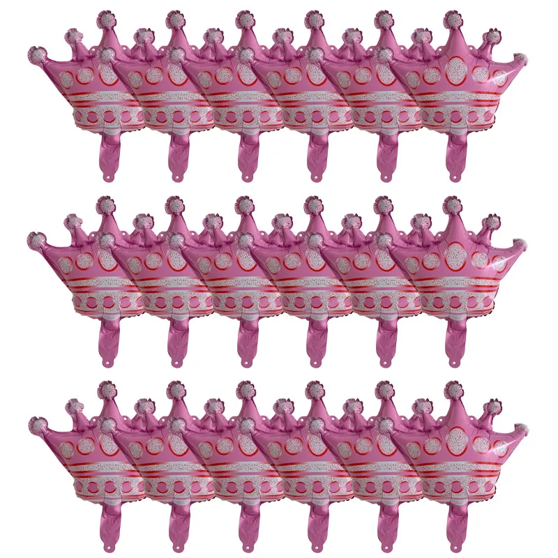 18PCS/PACK Size Crown Aluminum Film Balloon Party Decoration Set
