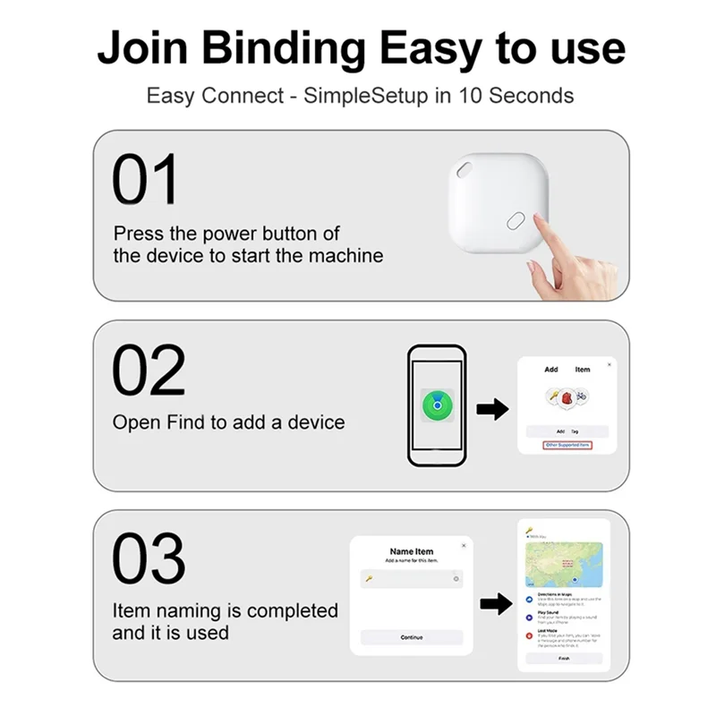 B74A Mini Pets Tracker With Find My For Smart Locator Cat Anti Lost GPS Track Finder Dog Bluetooth Tag Child Bag Wallet Key