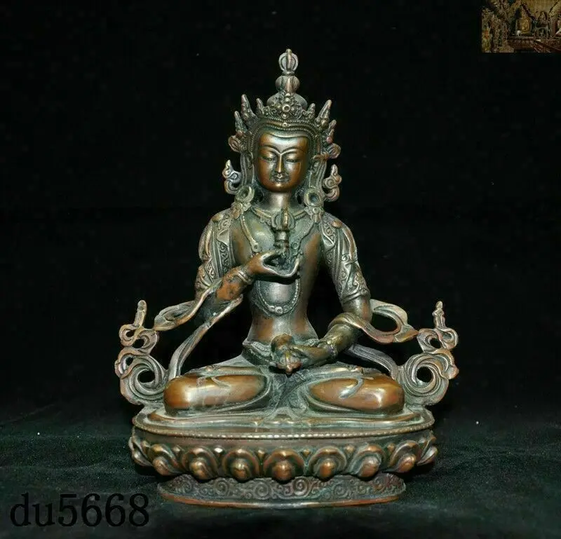 

Tibetan Buddhism Bronze Vajrasattva Tara Kwan-yin Guanyin goddess Buddha statue