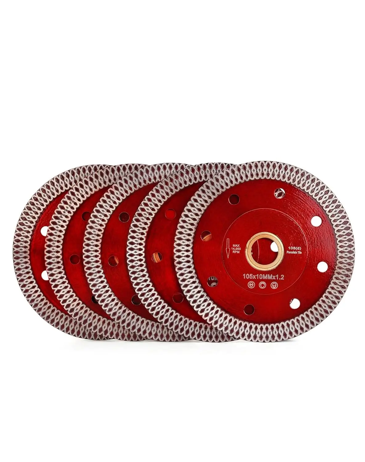 

4 супертонких алмазных пильных диска для резки плитки, гранита, мрамора, керамики (91-5 шт.)