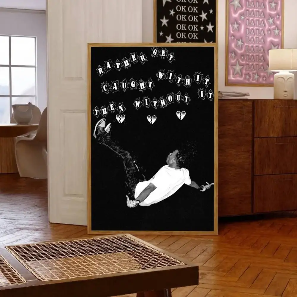 1 قطعة مغني الراب Playboi Carti المشارك طباعة لغرفة النوم غرفة المعيشة ديكور المنزل اللوحة جدار الفن HD صورة جدارية