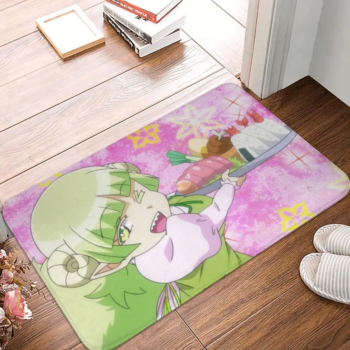 Bathroom Non-Slip Carpet Mairimashita Iruma Kun Living Room Mat Welcome Doormat Home Decor Rug