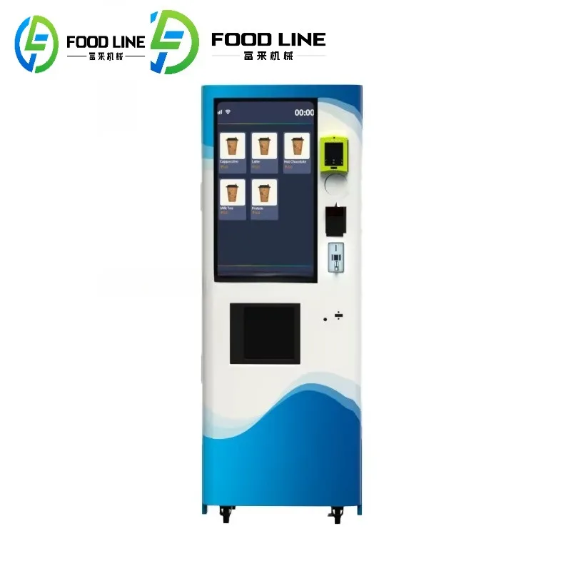 2026 Commercial Instant Coffee Drinks Machine Fully Automatic Protein Shake Vending Machine for Gym with Cup Dispenser Custom