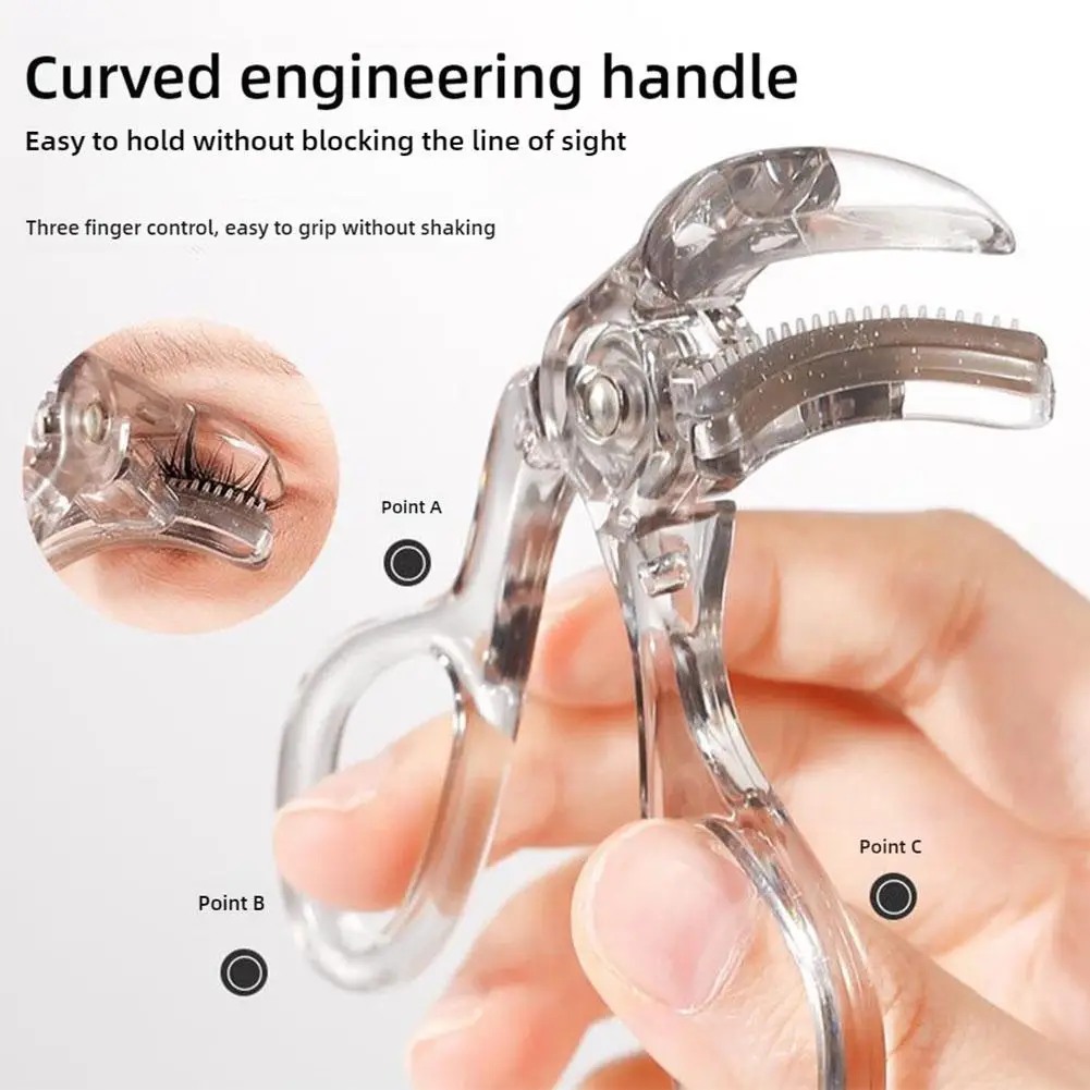 Segmentierter Teilwimpern-Lockenwickler, dauerhafte Formung, Detail, Lockenkamm, Zähne, Clip, Make-up-Zubehör, Werkzeug, passend für alle Wimpernformen