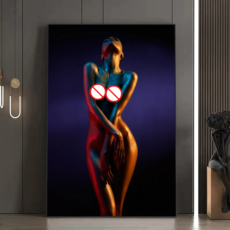 

Modern Wall Decoration Sexy Nude Women Body Art Canvas Paintings Wall Art Posters and Prints Wall Pictures For Living Room Decor