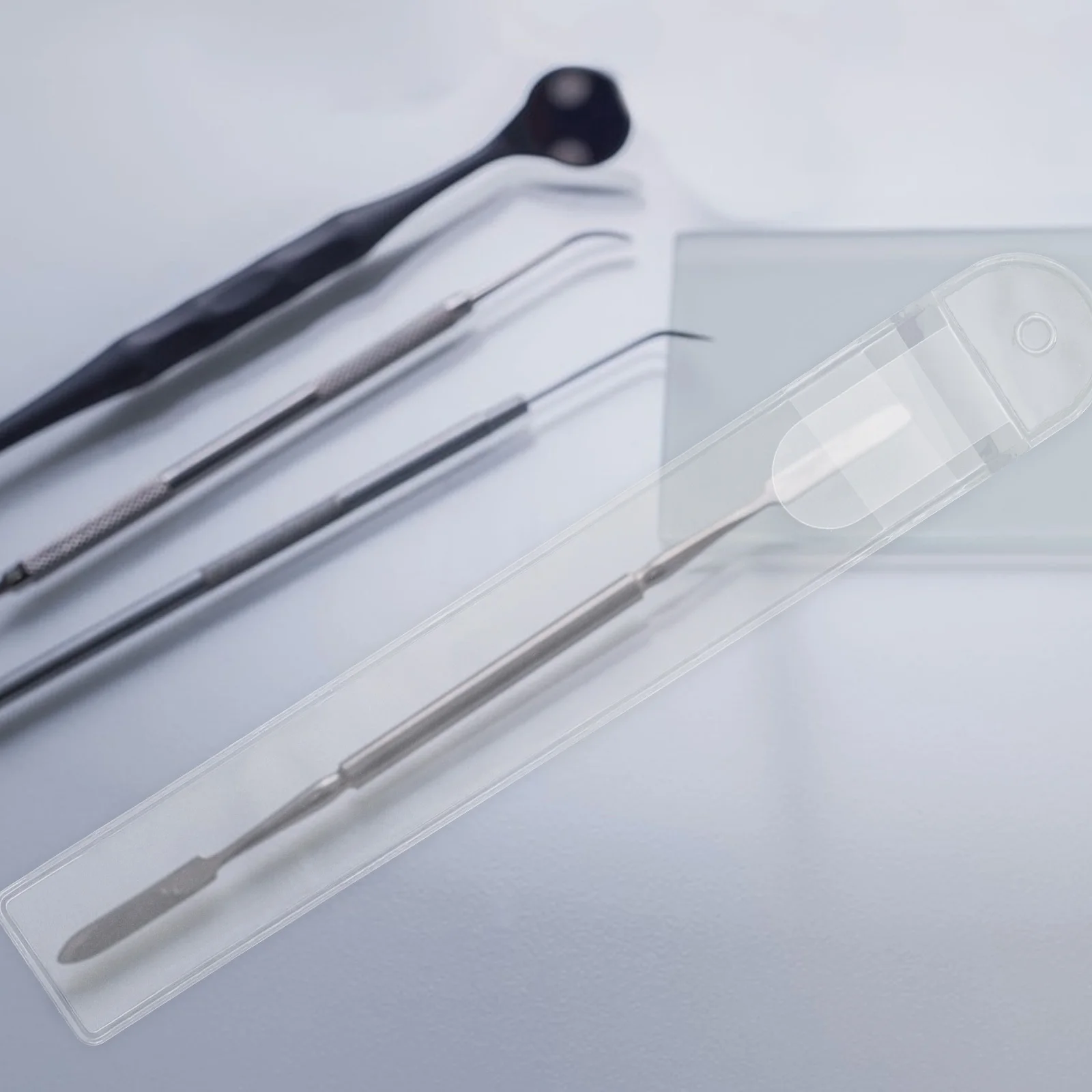 Bolsa de almacenamiento de viaje transparente para brochas de maquillaje, bolsa de plástico para herramientas de belleza para mujeres, diseño ligero y compacto, 50 Uds.