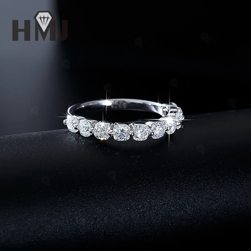 925 Sterling Silber Ring Moissanit Kissenförmiger Schliff VVS1 D Farbe/Aqua Blau/Grün/Champagner Jubiläumsgeschenk Feiner Schmuck für Frauen – Detail 15