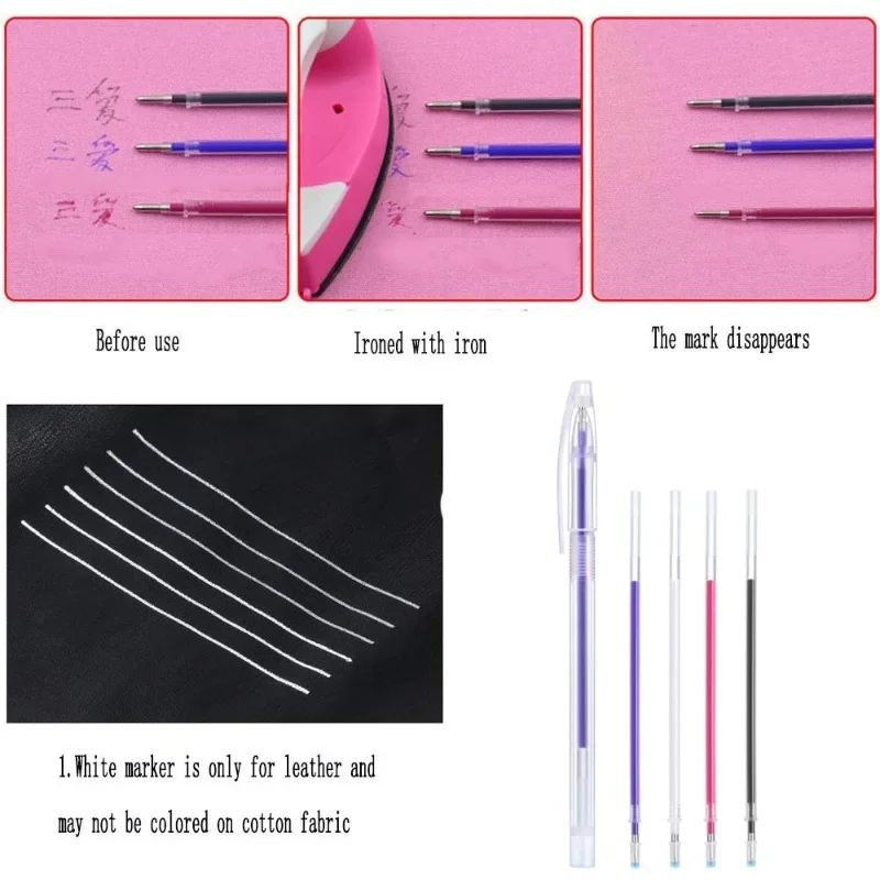 Hochtemperatur-Entfernungsstift-Nachfüllung, hitzeverschwindender Stift für Kleidung, DIY-Lederhandwerk – Detail 5