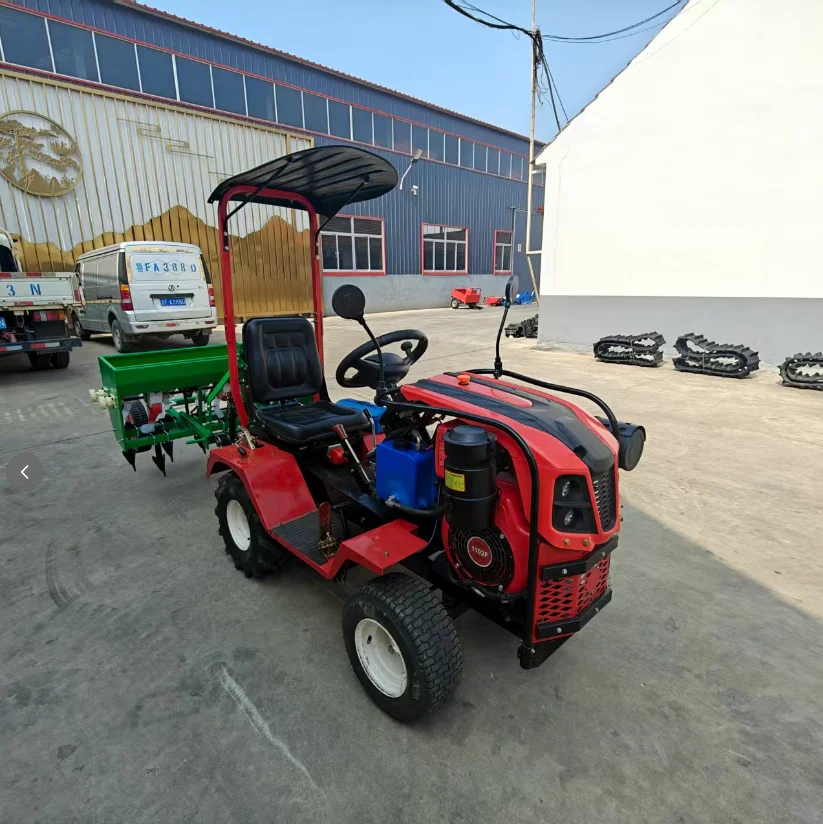 Mini Wheeled Tractor 2WD 4WD 20HP 25HP Single Cylinder Diesel Farm Garden Agricultural Tractor