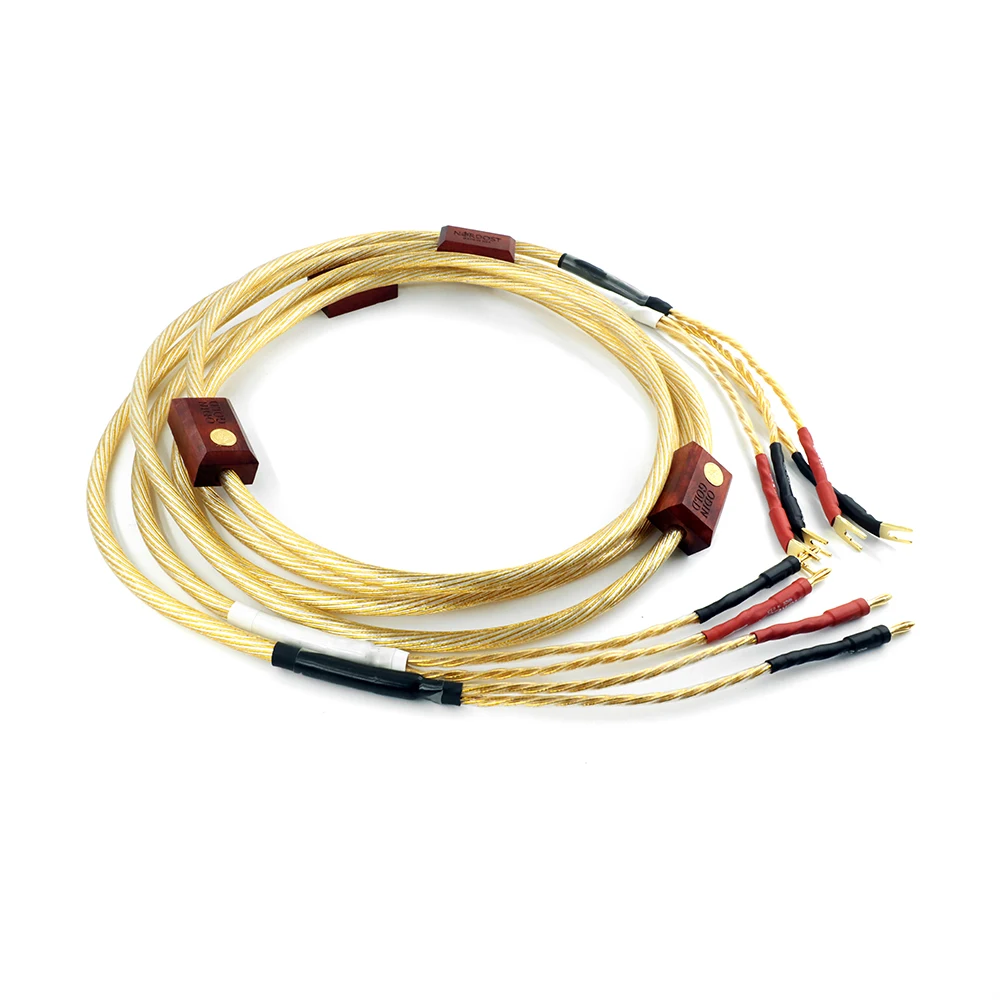 Nordost Odin  Gold Speaker Cable OFC sterling silver flagship audio cable HiFi speaker amplifier audiophile wire with Gold-plate