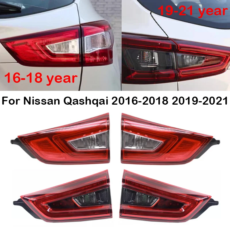 

LED Car Rear Stop Brake Tail Light For Nissan Qashqai 2016-2018 2019-2021 Turn Signal Warning Fog Lamp Tail Lamp With No Bulbs