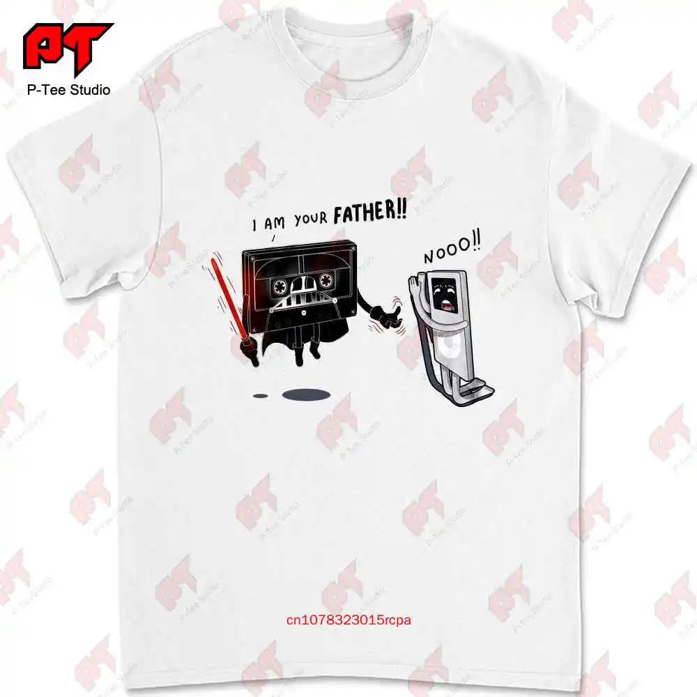 I Am Your Father Cassette Ipod Parody T-shirt Y79R