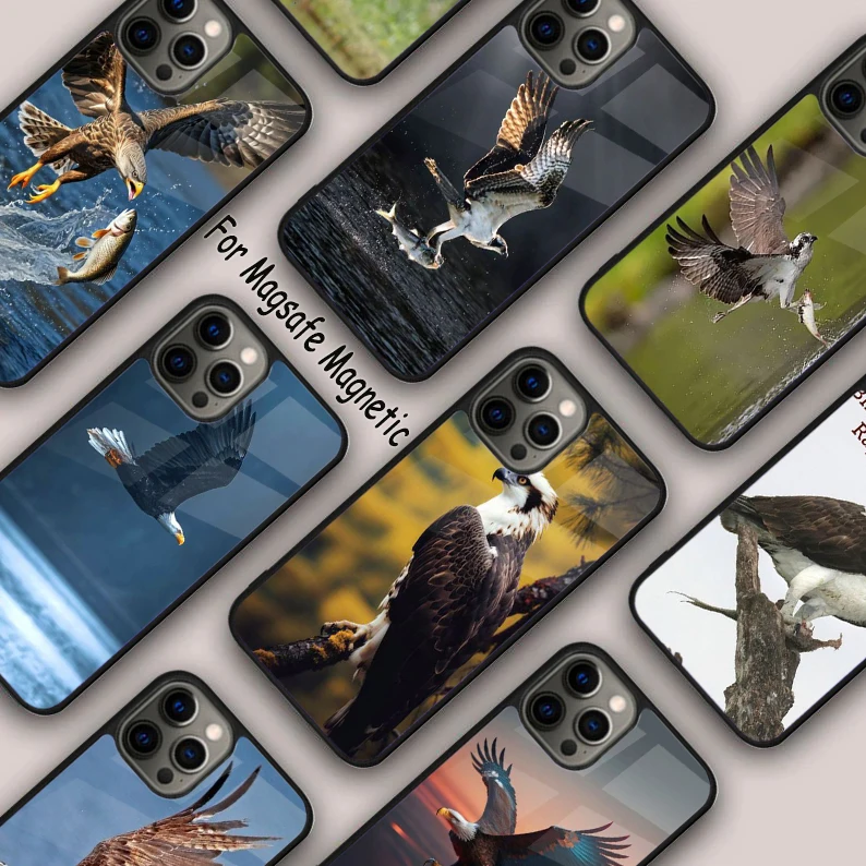 Birds Of Prey Osprey Magnetic Phone Case For APPLE iPhone 16 14 13 12 11 Pro Max 15 Plus Wireless Charge With MagSafe Cover