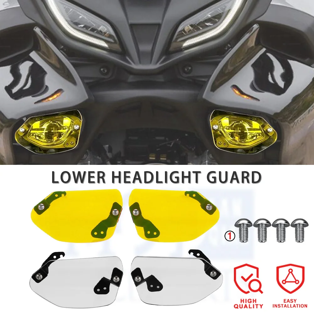 

2024 9GT 9GT Lower Headlight Guard For Yamaha Tracer 900/GT 9/GT Auxiliary Projector Fog Light Protection Spotlight Shield Cover