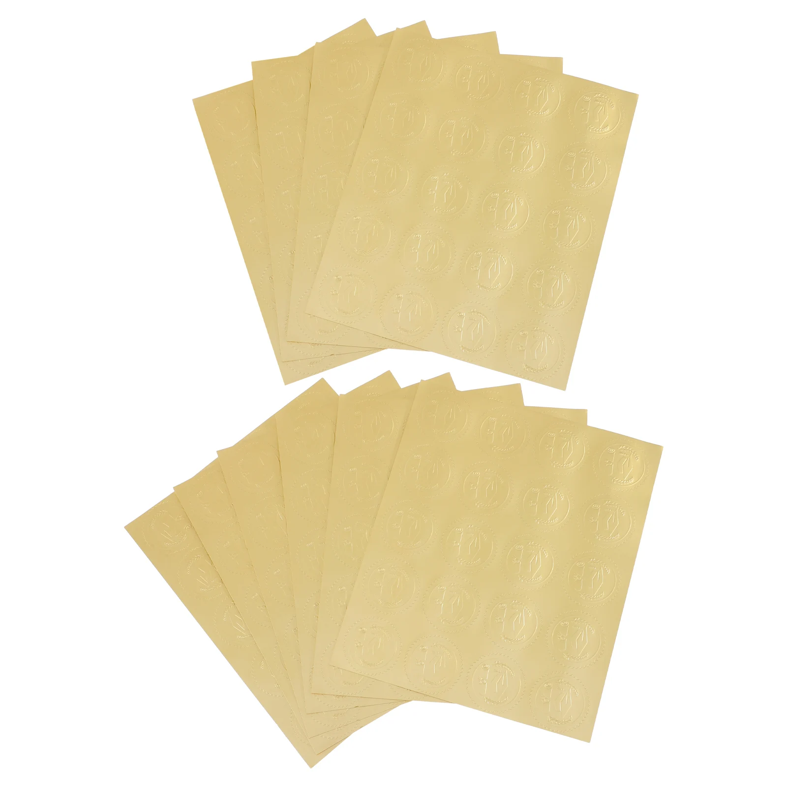 

10 Steel Grad Cap Labels Embossed Sealing Stickers Graduation Party Decorations Self Adhesive Hat Envelope Seals