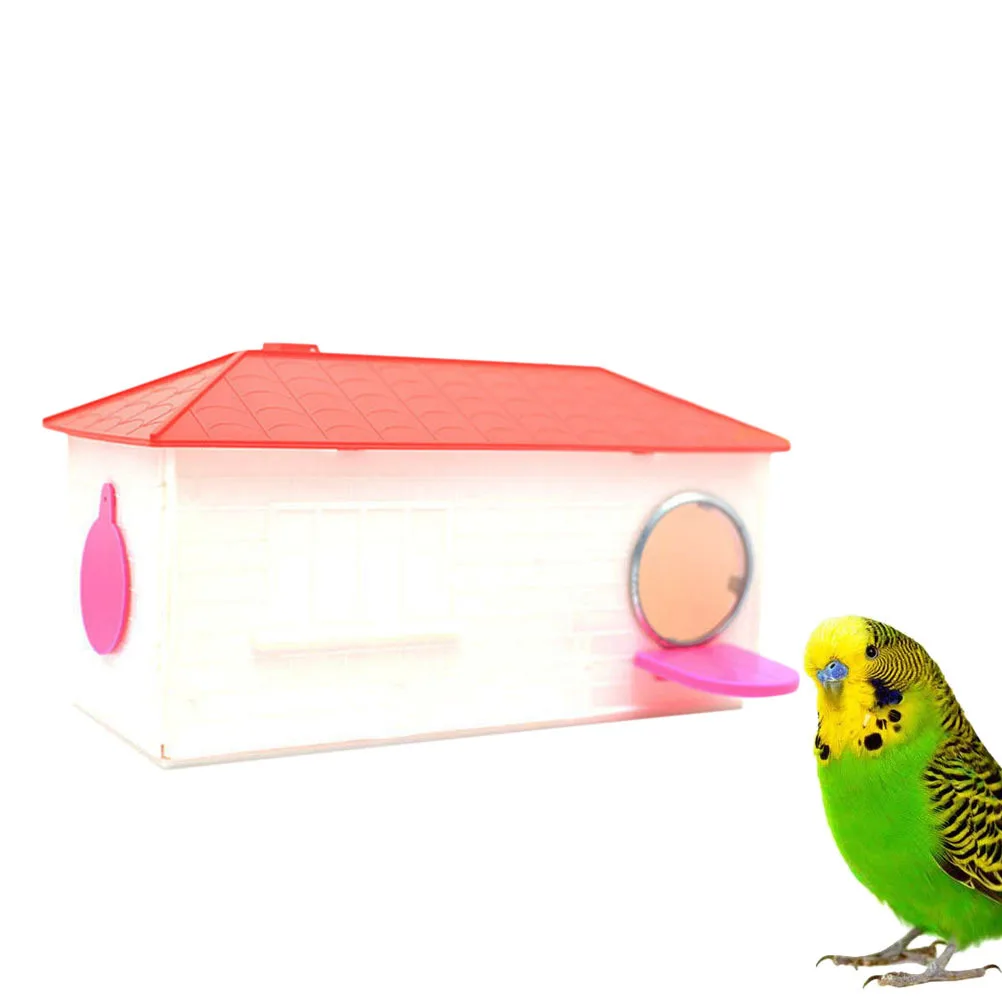 

Parrot Nest Plastic Mannikin Serinus Durable Lightweight Large Size Bird Colorful Parrot Home Supplies