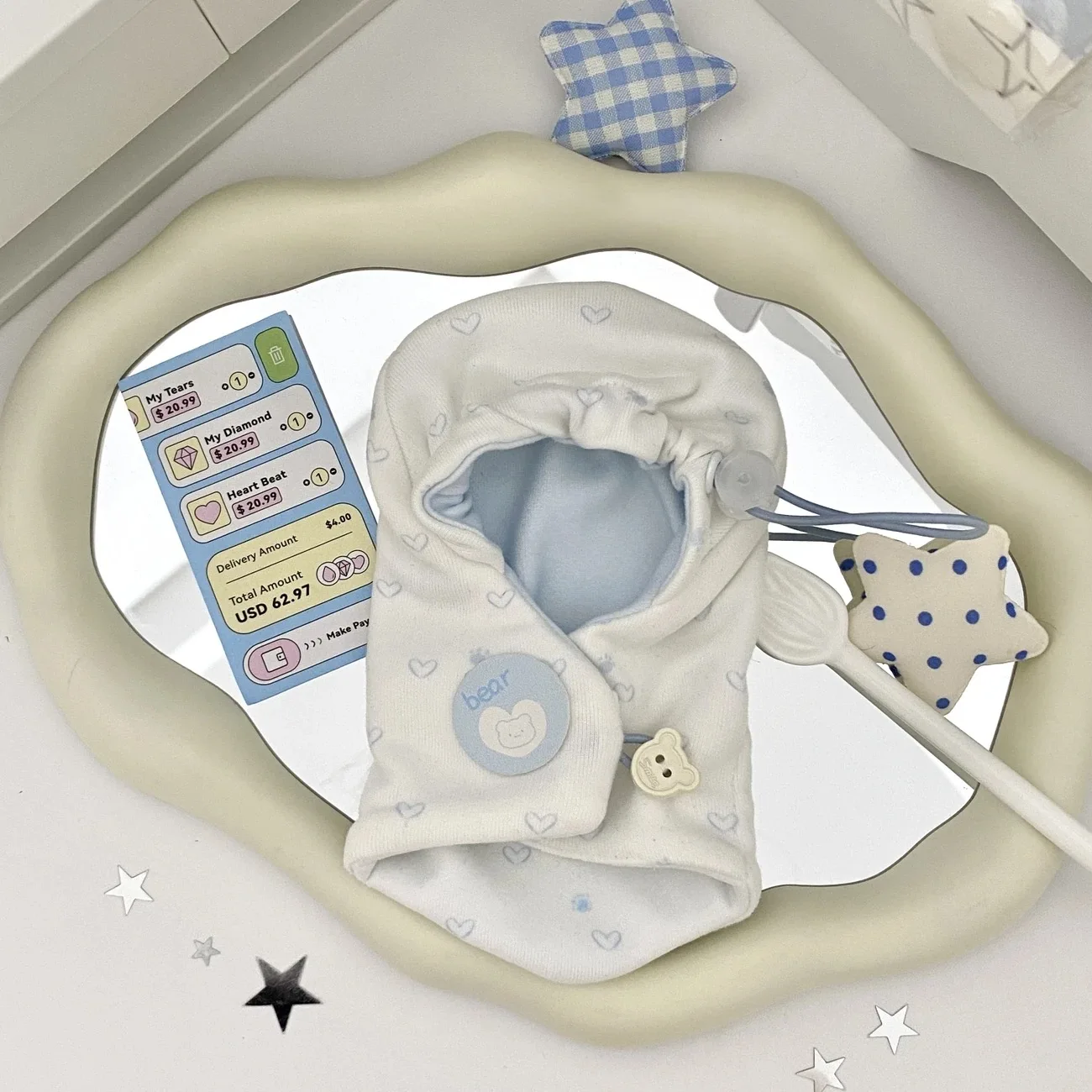 Cosplay10cm 綿人形ヒトデボディノーマルボディベビー服スイートドリームバッグドレスアップかわいいフード付き人形セット服