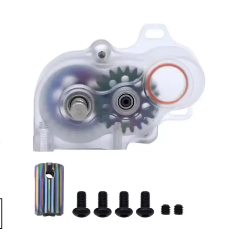 

INJORA LCG Transmission Complete Gearbox with Clear Cover for 1/10 RC Crawler SCX10 SCX10 II Upgrade